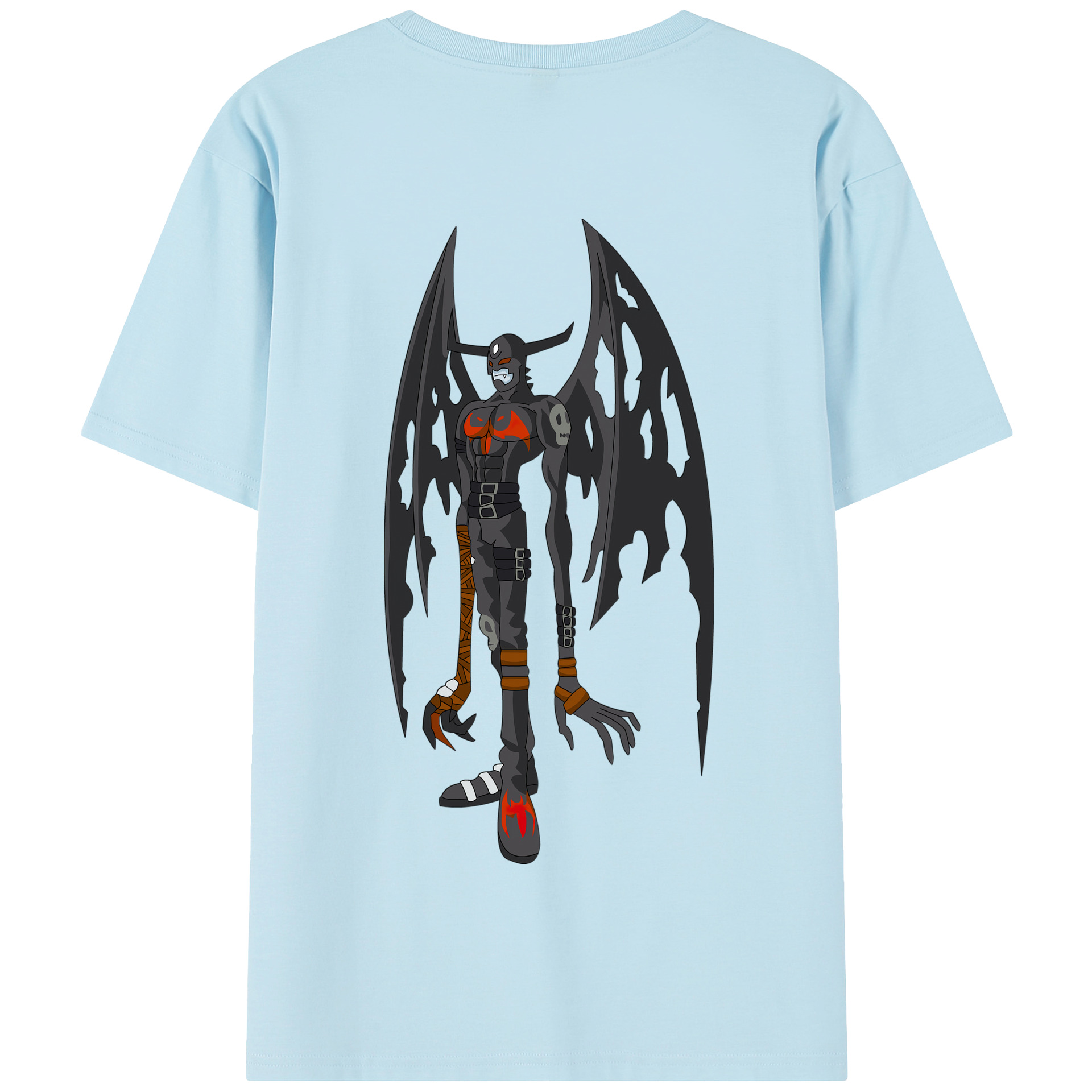 （画像用） Digimon デジタルモンスター/デジモン 綿100％半袖Tシャツ（背面プリント）